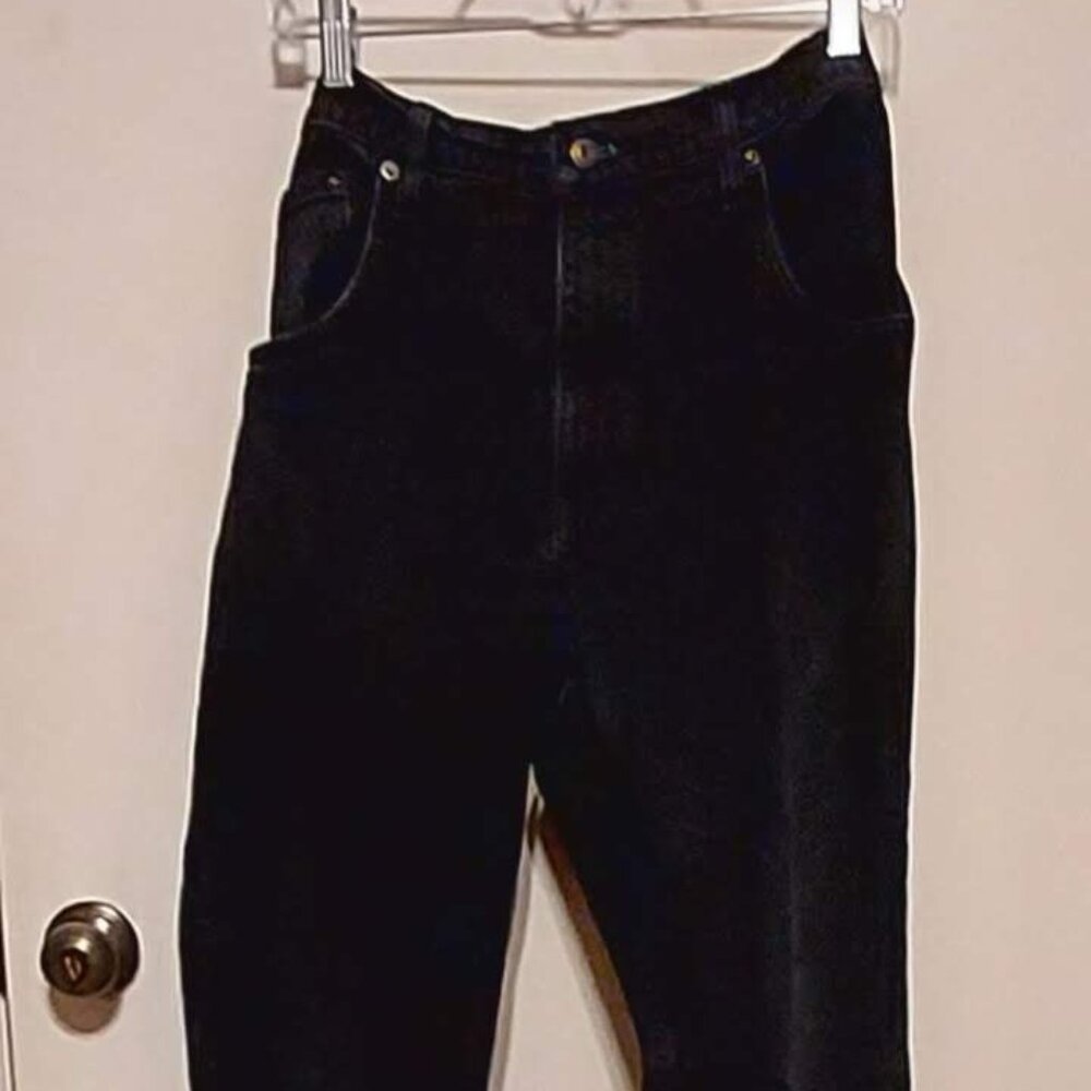 VTG The Original Arizona Co. Black Jeans  Sz 36x32  29" 5 Pocket No Flaws